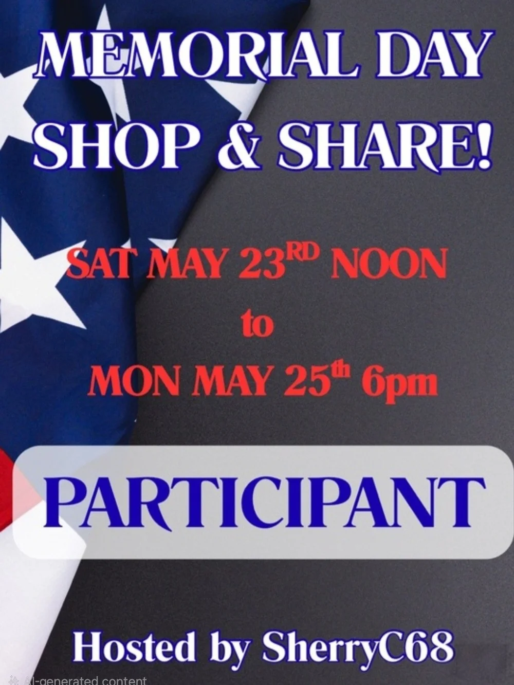 MEMORIAL DAY Shop & Share!